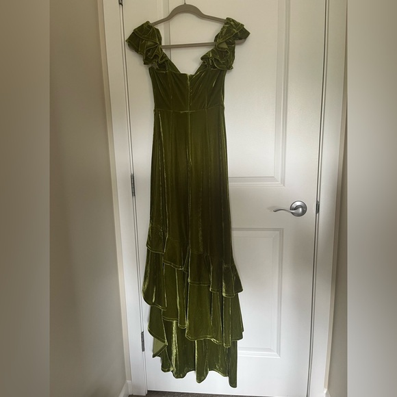 Tularosa velvet green dress - Picture 7 of 9